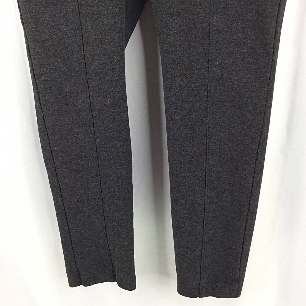 Anne Klein Womens Midweight Tummy Control Ponte Pant Size Large Charcoal Heather - Picture 7 of 12
